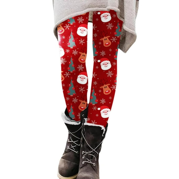 Arlun Christmas High Waisted Leggings for Women Snowman Snowflake Xmas Printed Stretch Yoga Pants No See Through Tummy Control Casual Soft Comfort Workout Tights 2 S