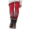 thumbnail image 1 of Arlun Christmas Leggings for Women 2025 Xmas Fashion Full Print Elastic High Waist Casual Pants Soft Comfy Ankle Seasonal Printed Leggings Red3 XL, 1 of 4