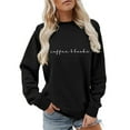 thumbnail image 1 of Arlun Classy Until Tipoff Sweatshirts for Women Basketball Game Day Oversized Pullover Sweatshirt Crewneck Loose Fit Long Sleeve Basketball Mama Hoodless Tops Black2 XL, 1 of 4