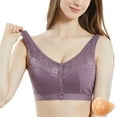 thumbnail image 1 of Arlun,Comfy Women's Post Bra for Silicone Prosthesis(Left) Front Closure Design No Underwire Full Coverage Supportive and Versatile for Everyday Wear Purple2 34, 1 of 9