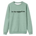 thumbnail image 1 of Arlun In My Engaged Era Sweatshirts 2025 Crewneck Long Sleeve Fiance Sweatshirts Soft Simple Loose Comfortable Bride Engagement Gifts for Newly Engaged Light Green XL, 1 of 2