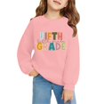 thumbnail image 1 of Arlun Girls 5th Grade Sweatshirt Back to School Outfit Fifth Grade Letter Print Oversized Crew Neck Pullover First Day of School Graphic Soft Comfy Long Sleeve Fall Tops 150, 1 of 7
