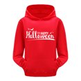 thumbnail image 1 of Arlun Girls Smile Long Sleeve Hoodies Cute Loose Letter Printed Heart Graphic Sweatshirts Tops Casual Baggy Comfortable Drawstring Pullover with Pocket Red 10-11Years, 1 of 4