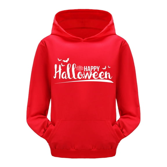 Arlun Girls Smile Long Sleeve Hoodies Cute Loose Letter Printed Heart Graphic Sweatshirts Tops Casual Baggy Comfortable Drawstring Pullover with Pocket Red 3-4Years