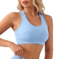thumbnail image 1 of Arlun High Support Sports Bras for Women No Underwire Comfortable Breathable Racerback Yoga Workout Bra Removable Padding Thin for Running Training Blue S, 1 of 6