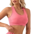 thumbnail image 1 of Arlun High Support Sports Bras for Women No Underwire Comfortable Breathable Racerback Yoga Workout Bra Removable Padding Thin for Running Training Pink S, 1 of 6