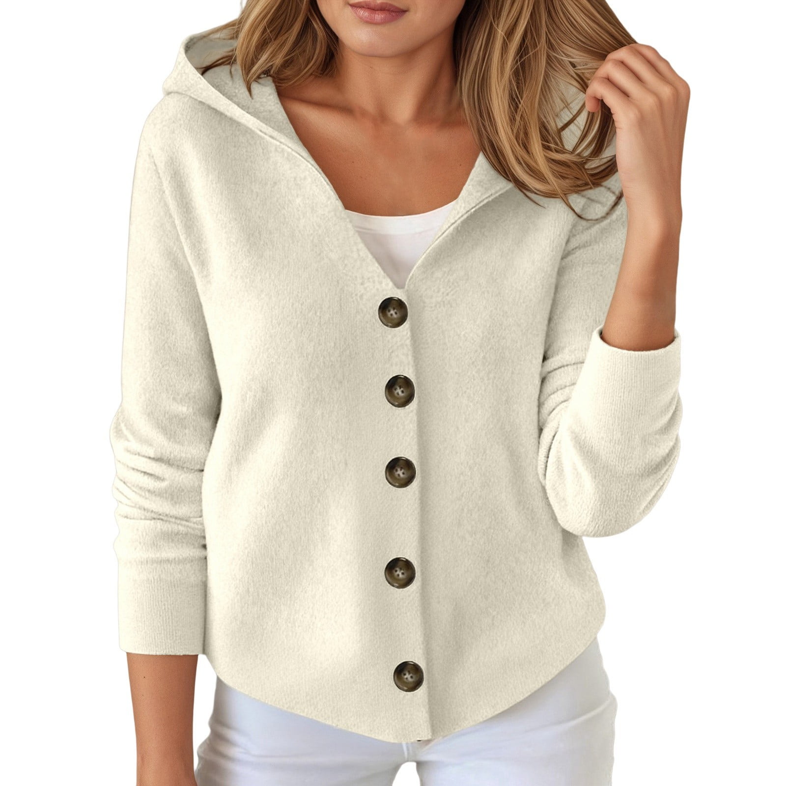 Arlun Hooded Cardigan Sweaters for Women Trendy Button down Lightweight ...
