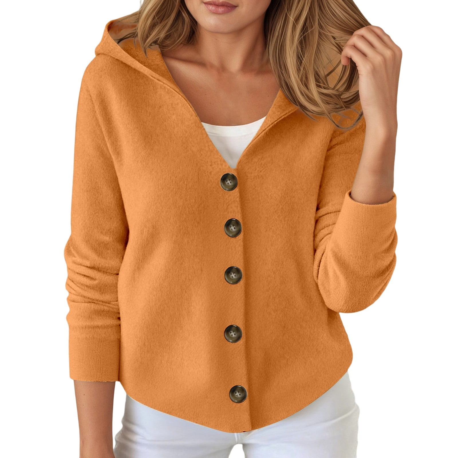 Arlun Hooded Cardigan Sweaters for Women Trendy Button down Lightweight ...