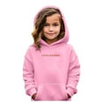 thumbnail image 1 of Arlun Jesus Loves You Hoodies for Girls Kids Letter Printed Graphic Long Sleeve Hooded Sweatshirts Loose Comfortable Christian Religious Pullovers with Pocket Pink 6-7Years, 1 of 8