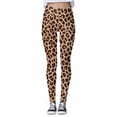 thumbnail image 1 of Arlun Leopard Print High Waisted Leggings for Women Tummy Control Lifting Stretchy Yoga Pants Smooth Soft Comfort Sports Fitness Tight Trousers for Casual Daily Wear 4-Khaki XL, 1 of 6