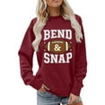 thumbnail image 1 of Arlun Oversized Sweatshirts for Women Bend and Snap Football Graphic Printed Pullover Sweatshirt Crewneck Loose Comfort Game Day Casual Long Sleeve Hoodless Tops XXL, 1 of 4