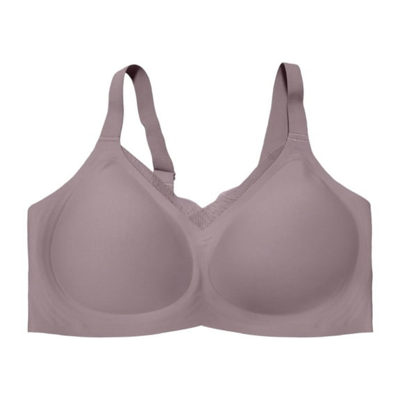 Arlun,Plus Size Wireless Thin Bras for Women No Underwire Seamless Bralettes Full Coverage Comfy Breathable Bra Soft Support Everyday T Shirt Bras Grey XL