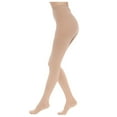 thumbnail image 1 of Arlun Second Class Elastic Tights Leggings Varicose Veins Elastic Tights Edema Pantyhose Womens High Waisted Stretchy Solid Color Thin Comfy Breathable Casual Pantyhose White L, 1 of 7
