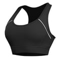 thumbnail image 1 of Arlun Sports Bra for Women High Support Comfortable and Stylish Activewear for Home Yoga and Exercise Solid Color Stretch Racerback Casual Bras for All Season Black S, 1 of 5