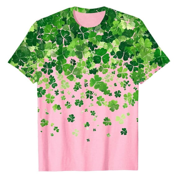 Arlun St. Patrick's Day Womens Short Sleeve T Shirts Casual Festive ...
