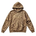 thumbnail image 1 of Arlun Vintage Cheetah Printed Hoodies for Women Oversized Fall Fashion Leopard Print Streetwear Sweatshirts with Hooded Long Sleeve Large Pocket Drop Shoulder Pullovers Top, 1 of 5