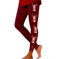thumbnail image 1 of Arlun Women's Christmas Leggings Snowflake Printed Stretchy High Waisted Workout Pants Comfy Soft Tummy Control Sports Active Legging Tights 3 XL, 1 of 4