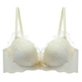 thumbnail image 1 of Arlun Women's Lace Push up Bras Elegant Hand-Shaped Thick Padded Extra Lift Full Coverage Bralettes Deep V Smooth Seamless Soft Comfortable Bra for Everyday Wear OTHER 34, 1 of 2