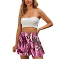 thumbnail image 1 of Arlun Women's Plus Size Wide Leg Boho Flowy Shorts Summer Smocked High Waisted Shirred Shorts Trendy Floral Printed Lightweight Breathable Beach Vacation Casual Pants Pink S, 1 of 3
