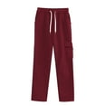 thumbnail image 1 of Arlun,Women's Wide Leg Casual Sweatpants Solid Color Loose High Waisted Drawstring Joggers Fashion Side Pocket Oversized Sports Long Pants for Fall Winter RD2 L, 1 of 2