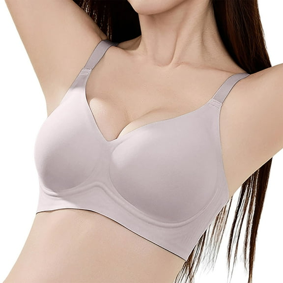 Arlun,Women's Wireless Comfortable Bras Full Coverage Push up Bras Smooth Seamless No Underwire Everyday Bralettes Soft Comfort Liftting Wire-Free Everyday Bra Red XL