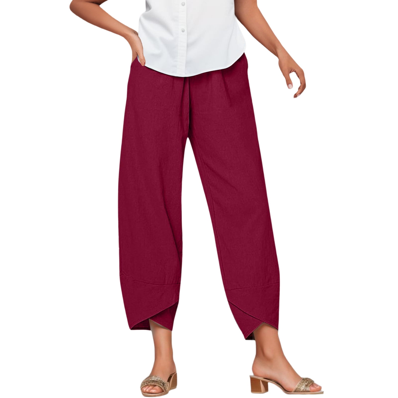 Women's Trousers Baggy Leg Pants