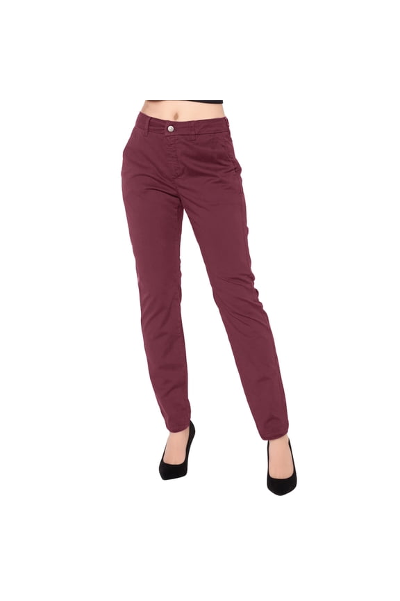 ,Womens Elegant Straight Leg Casual Pants Solid Color Slim Fit Basic Pant Zipper Button Closure Lounge Trousers with Pockets M