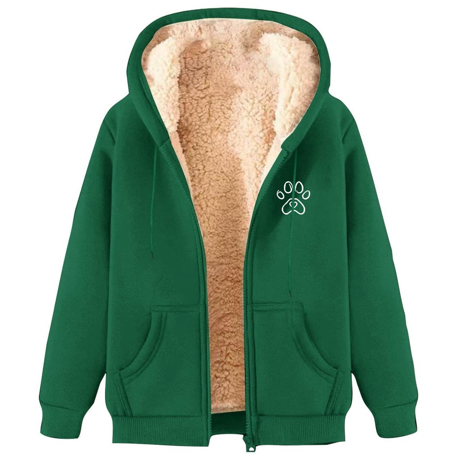 Women's Relaxed Fit Hoodie – Fleece Feel with Cartoon Dog Print & Striped Sleeves main image 0
