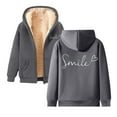thumbnail image 1 of Arlun Womens Full-Zipper up Hoodies Sherpa Lined Soft Sweatshirts Jackets Thickened Fuzzy Warm Comfy Winter Hooded Coats with Pockets Fashion 2025 Dark Gray XL, 1 of 6