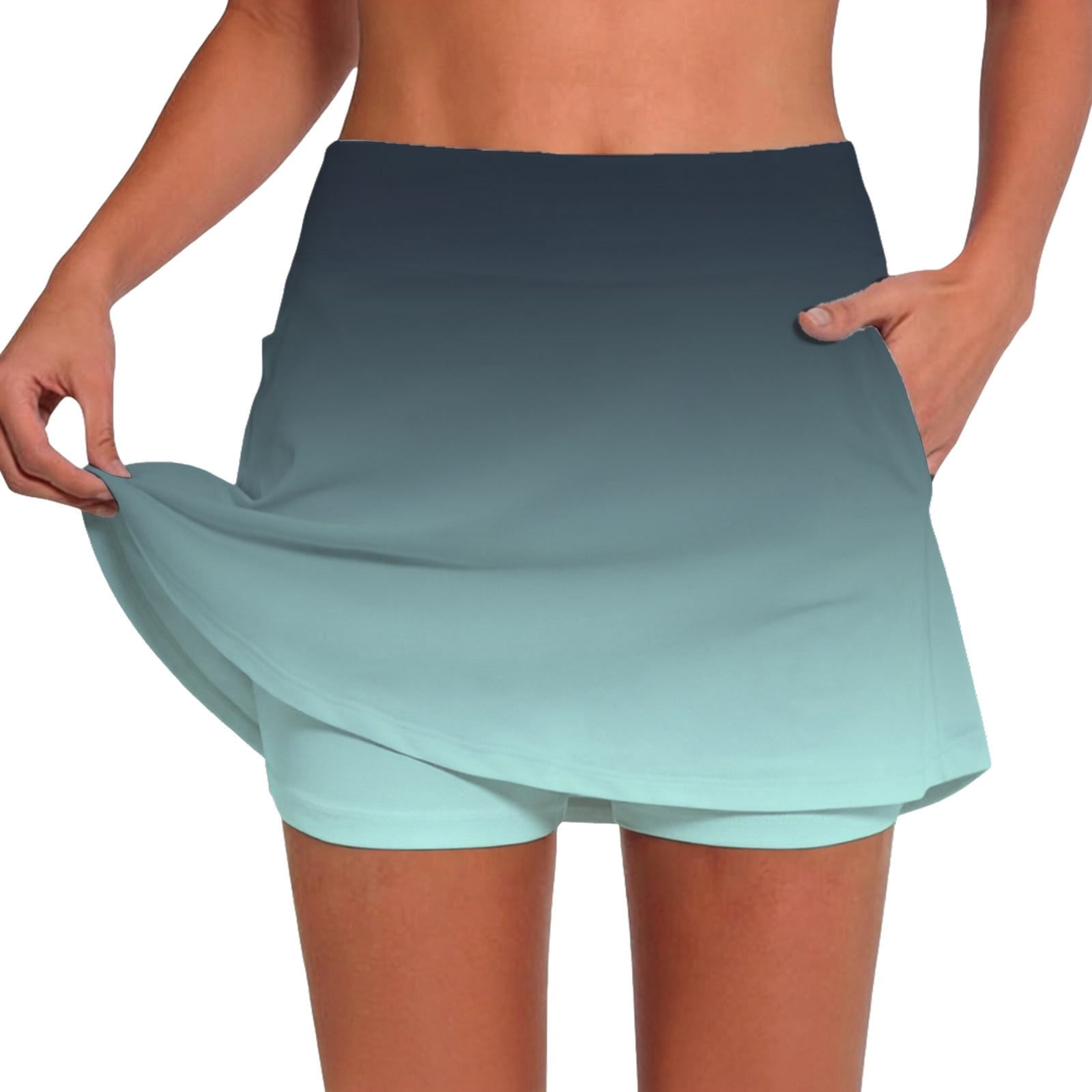 Arlun Womens High Waist Workout Skirt with Built in Shorts Summer ...