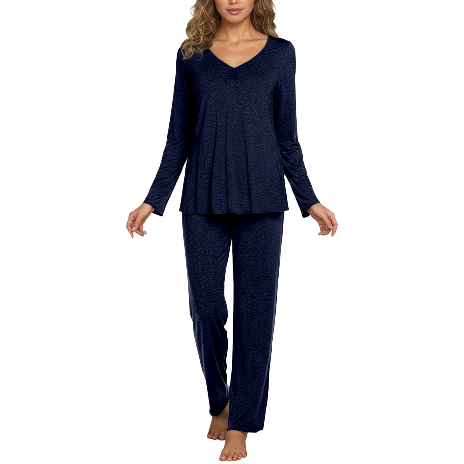 Arlun Womens Pajama Sets 2 Piece Loungewear Set Fall Winter Pajamas ...