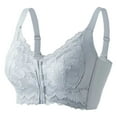 thumbnail image 1 of Arlun Zip up Front Closure Bras for Women Powerful Support Comfy Seamless Bralettes Soft Comfortable Thin Breathable Adjustable Straps Full Coverage Bra Grey 90, 1 of 6