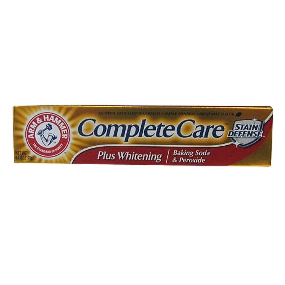 Arm And Hammer Complete Care Fluoride Toothpaste Plus Extra Whitening, Mint 6 Oz, 3 Pack