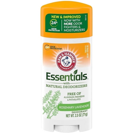 Arm And Hammer Essentials Natural Deodorant, Fresh - 2.5 Oz, 3 Pack