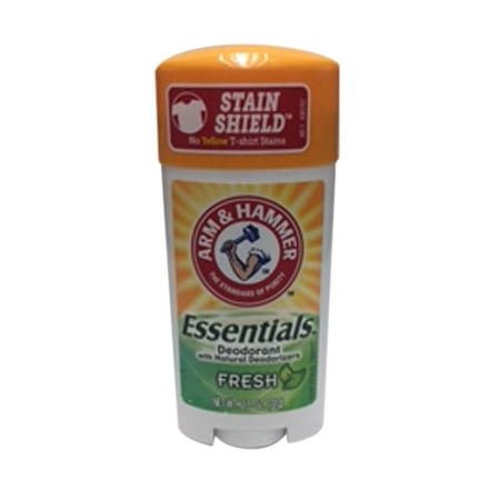 Arm And Hammer Essentials Natural Deodorant, Fresh - 2.5 Oz, 6 Pack