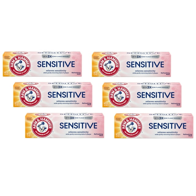 Arm And Hammer Sensitive Teeth And Gum Toothpaste, 4.5 oz, 6 Pack