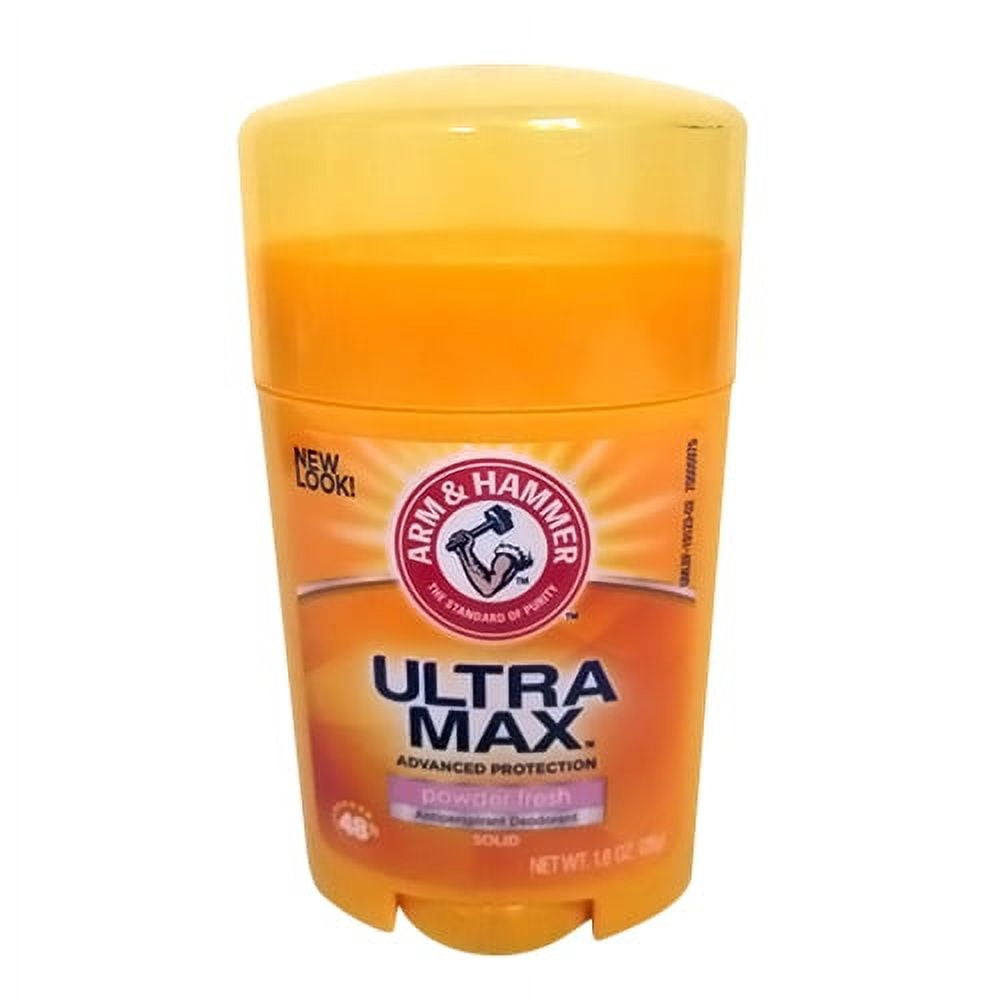 Arm And Hammer Ultra Max Deodorant Powder Fresh, Solid, 1 Oz