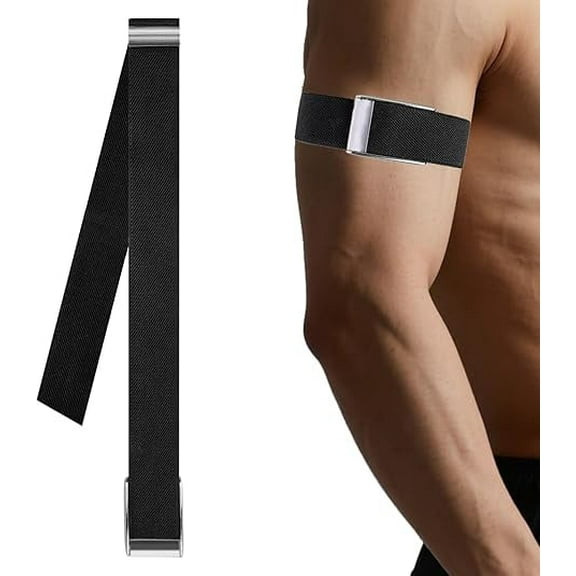 Arm Bicep Band Compatible with WHOOP 5.0 One+Peak Fitness Life Tracker, Waterproof Sweat-proof, Health and Fitness Wearable Heart Rate Monitor Accessories with Metal U Shape (Not for Gen 4)