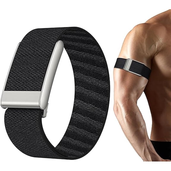 Arm Bicep Nylon Bands Compatible with Whoop 5.0 One/Peak,Soft Stretchy Breathable Elastic Adjustable Sports Loop Strap with Case for Whoop 5.0 Lift/MG Activity Tracker.(ECG Not Support)
