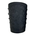 thumbnail image 1 of Arm Bracer Nordic Symbol Medieval PU Leather Gauntlet Wrist Bracelet Wrist Guard Black, 1 of 8