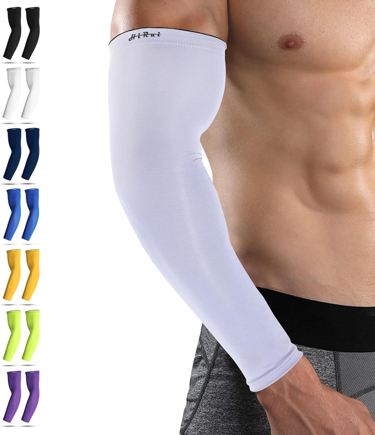 M.K ZIZZYPOP Tattoo Compression Arm Sleeves – UV Protection UPF 50+, Lightweight Breathable Fabric, Anti-Slip Silicone, Unisex For Sports, Outdoor Work & Daily Wear (6 Designs)
