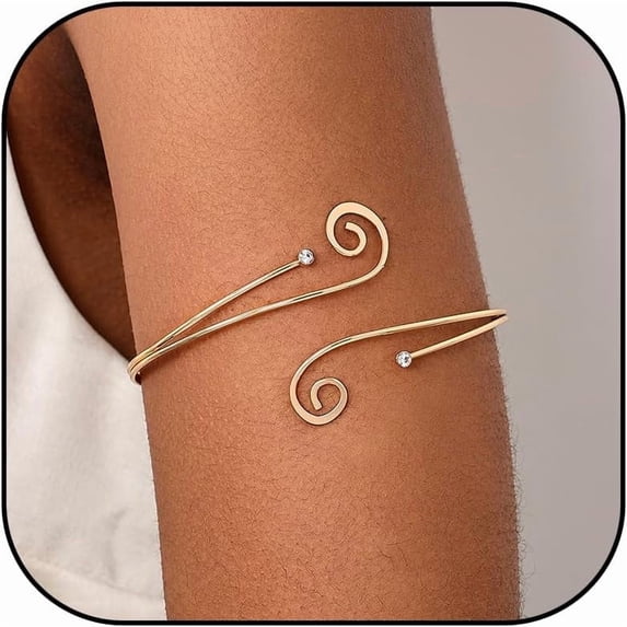 Arm Cuff Gold Cuff Jewelry for Women Upper Arm Bracelet Trendy Bangle Bracelets Armband Jewelry