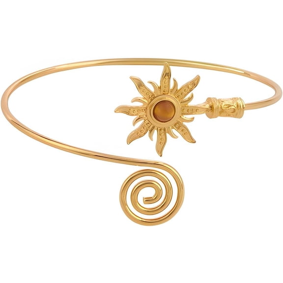 Arm Cuff Minimalist Simple Upper Arm Cuff Bracelets for Women Gold and Silver Plated Arm Bangle Armlets Adjustable Jewelry