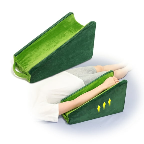 Arm Elevation Pillow for Post-Surgery Recovery, Arm Rest & Wrist Support for Sleeping, Broken Arm, Carpal Tunnel & Elbow Pain, Arm Elevator Foam Wedge for Adults