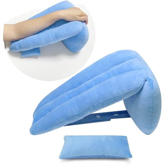 Arm Elevation Pillow Support Wedge with Mouse Wrist Pad Elevating Arm Medical Pillow Post Surgery Elevated Surgical Wedge Arm Pillows for Sleeping Wedge Foam Support Hand Elevator Arm