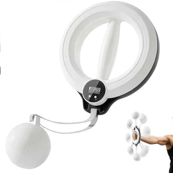 Arm Exerciser, 1 Unit, 360 Hand Crank Digital Tracker - Forearm & Shoulder Workout for Home Gym