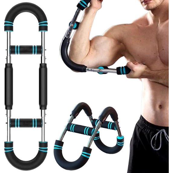 Arm Force Rod, U Shaped Arm Trainer, Chest and Arm Trainer, Adjustable Twister Arm Trainer, Versatile Portable Detachable Shoulder, Arm and Chest Muscle Trainer for Men