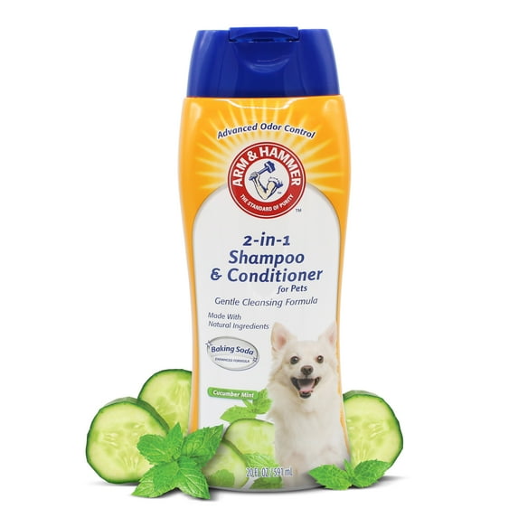 Arm & Hammer 2 in 1 Dog Shampoo Cucumber Mint 20 oz