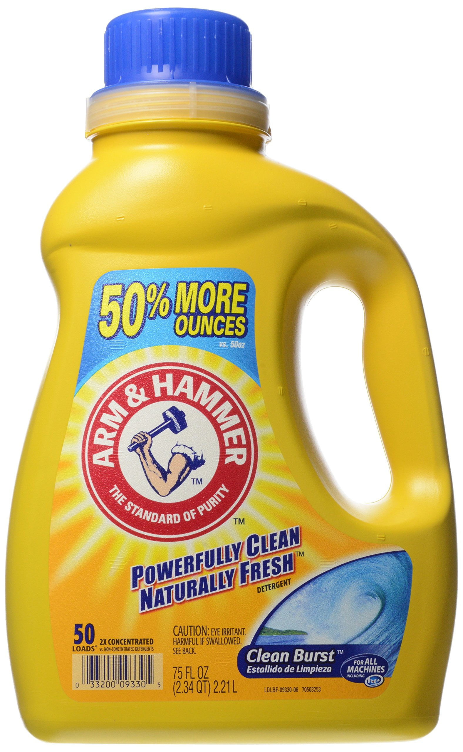 Arm & Hammer 2X Clean Burst HE Laundry Detergent Powerful Cleaning