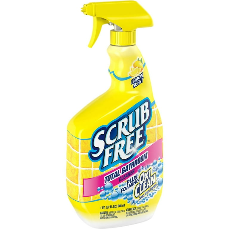 Scrub Free Soap Scum Remover, Lemon, 32 oz Spray Bottle, 8/Carton Scrub Free Soap Scum Remover, Lemon, 32 oz Spray Bottle, 8/Carton